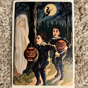 6/$12 🎃 Vintage Halloween Postcard Sticker